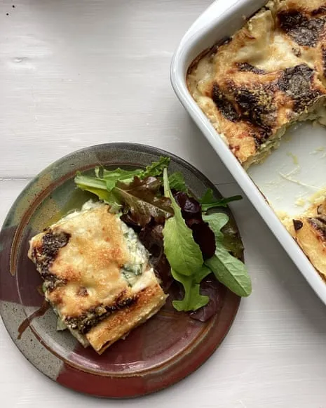 A Classic Creation for Lasagna with Courgette and Three Cheeses